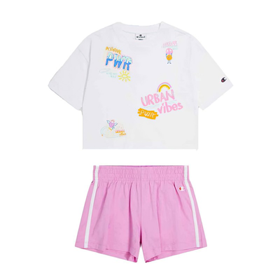 Champion girl set, Pink, medium