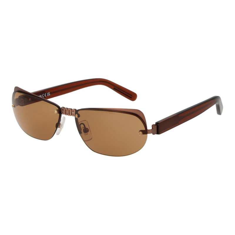 Brown metal sunglasses-null