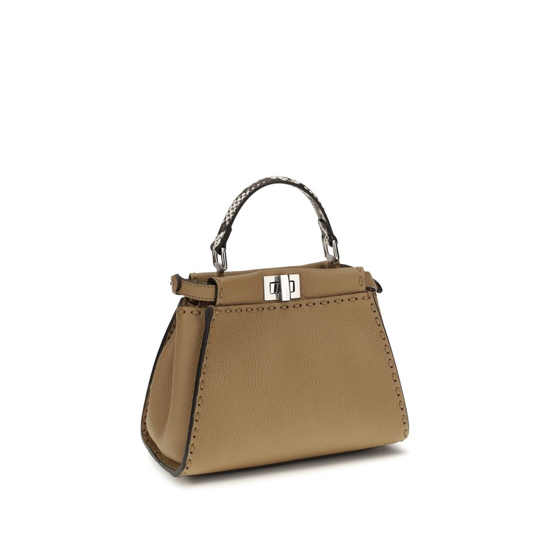 Beige calf leather bos taurus handbag-null