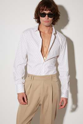 Stefan circle textured shirt