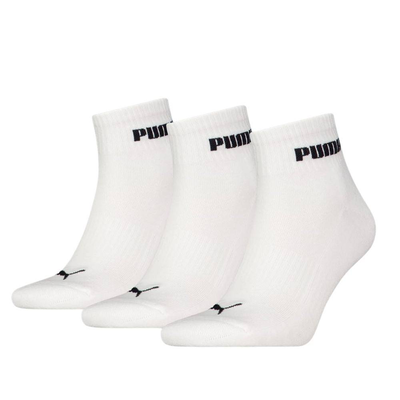Unisex new Generation cushioned quarter 3p, White, medium
