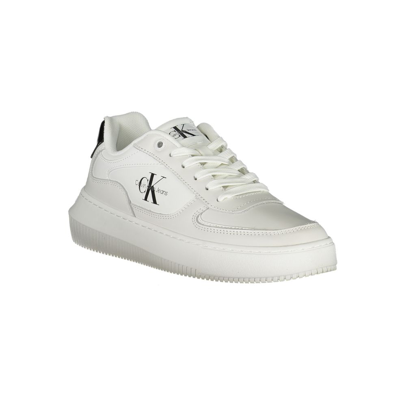 White leather women sneaker-null