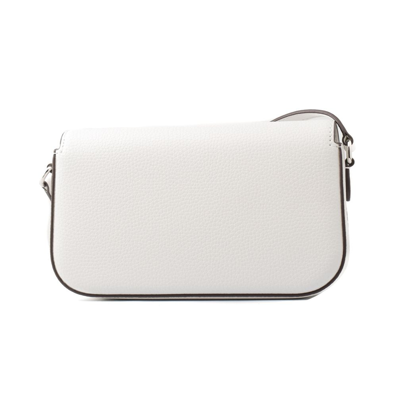 White leather crossbody bag-null