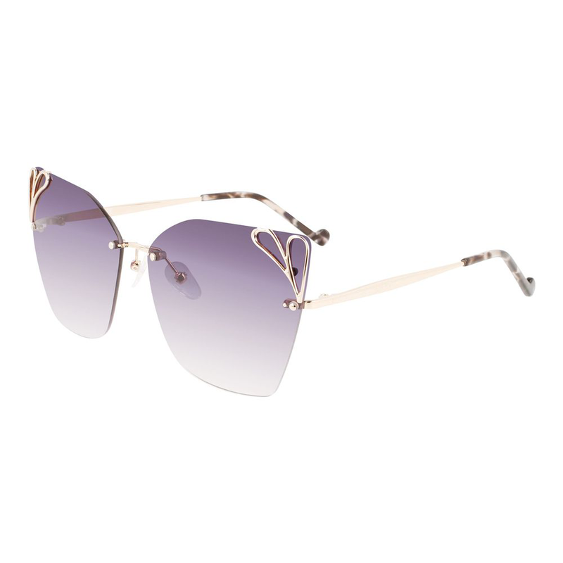 Gold metal sunglasses-null