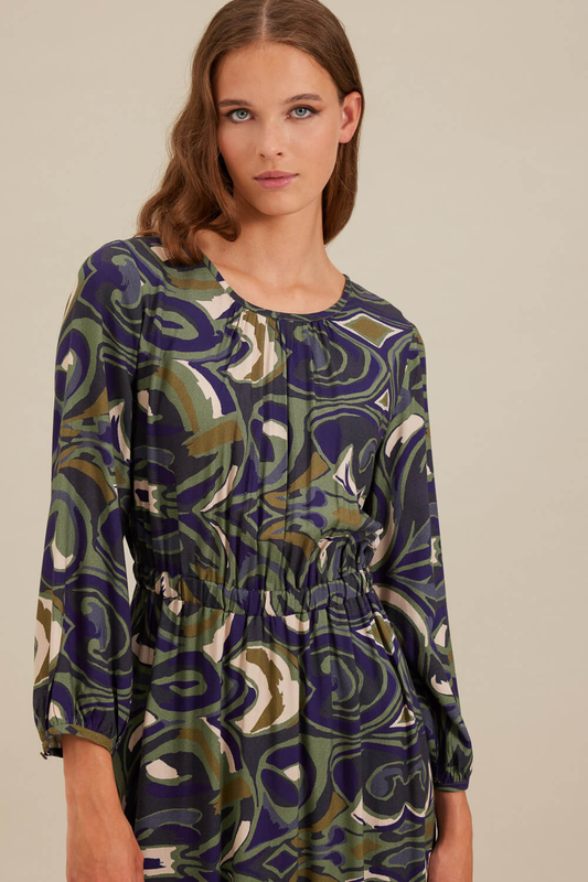 Product image: Whale dress midi print long sleeves-null