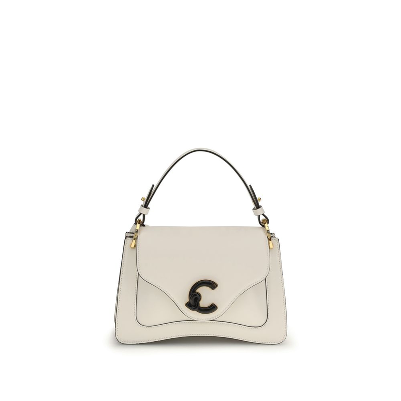 Beige calf leather bos taurus shoulder bag-null