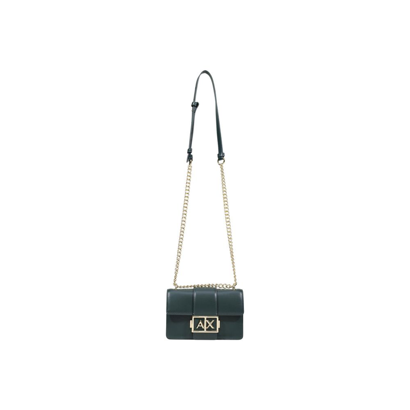 Green polyester handbag-null