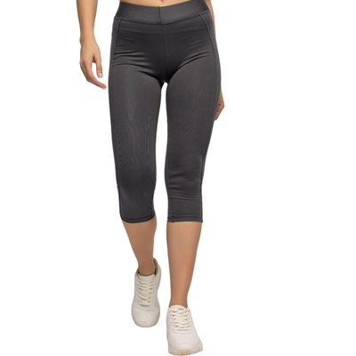 Capri leggings #1074, Grey, medium