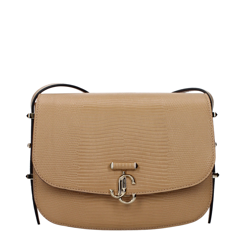 Brown leather crossbody bag-null
