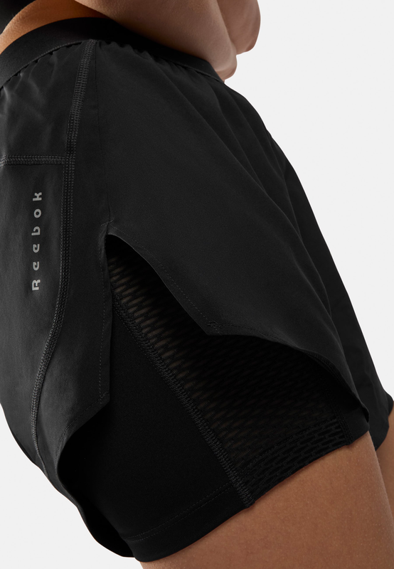 Reebok women's running 2 in 1 short-null