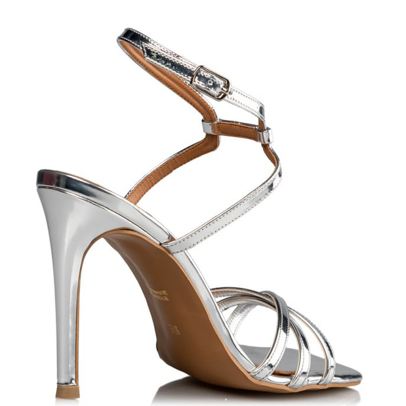 Stiletto sandals -silver-null
