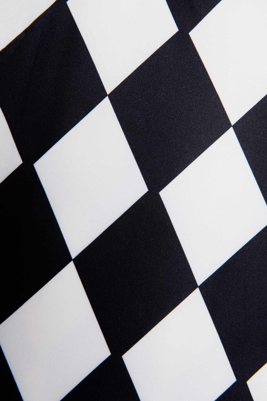 Diamond pattern trousers-null