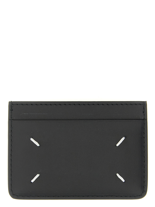 Black calfskin cardholder-null