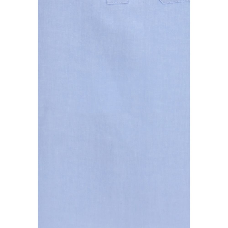 Blue linen dress shirt-null