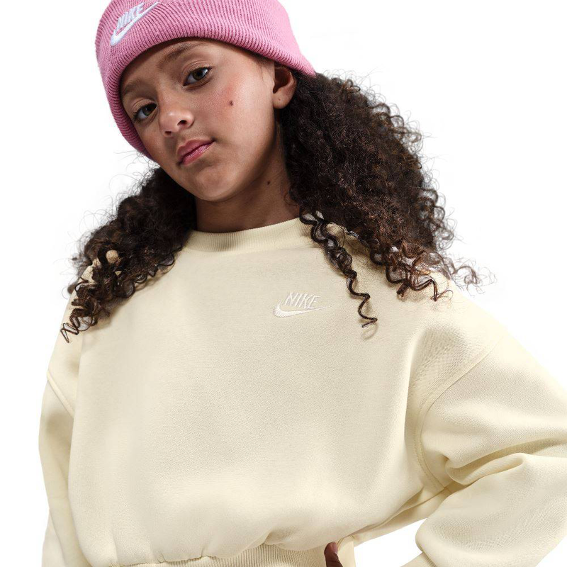 Girls nike sportswear fleece boxy crew-neck-null