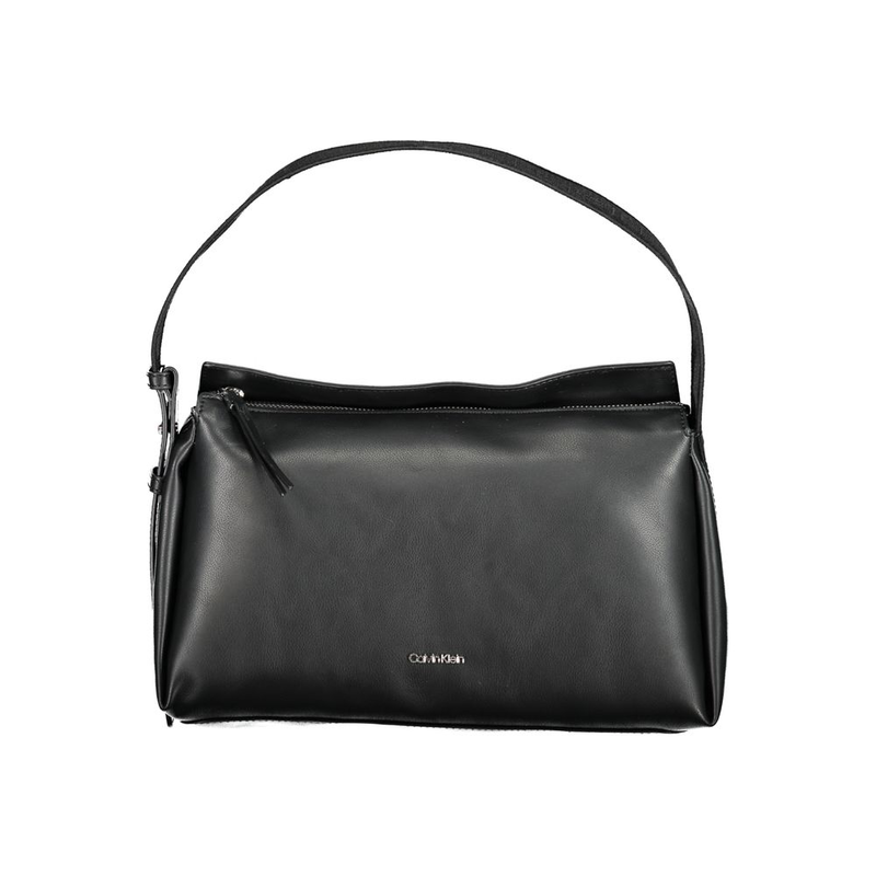 Black polyester women handbag-null