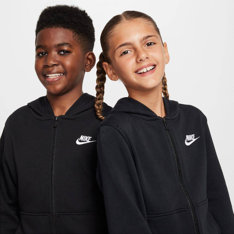 Kids nike sportswear club french terry full-zip hoodie-null