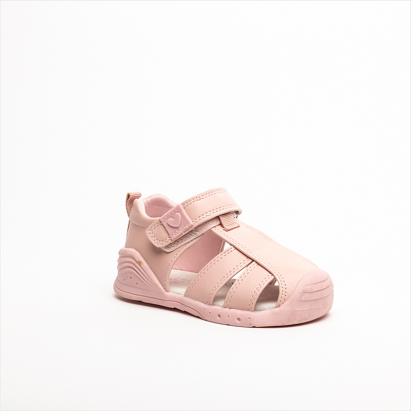 Kido caged girls sandals with heart-null