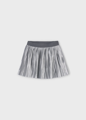 Pleated skirt, Silver, medium