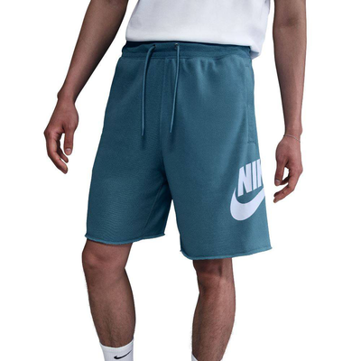 Club alumni french-terry short, Denim Turquoise, medium