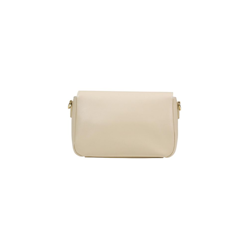 Cream polyethylene handbag-null