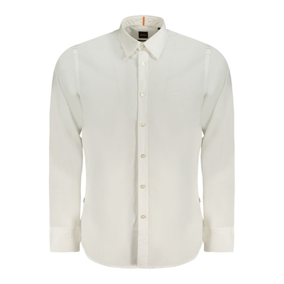 White cotton men shirt, White, medium