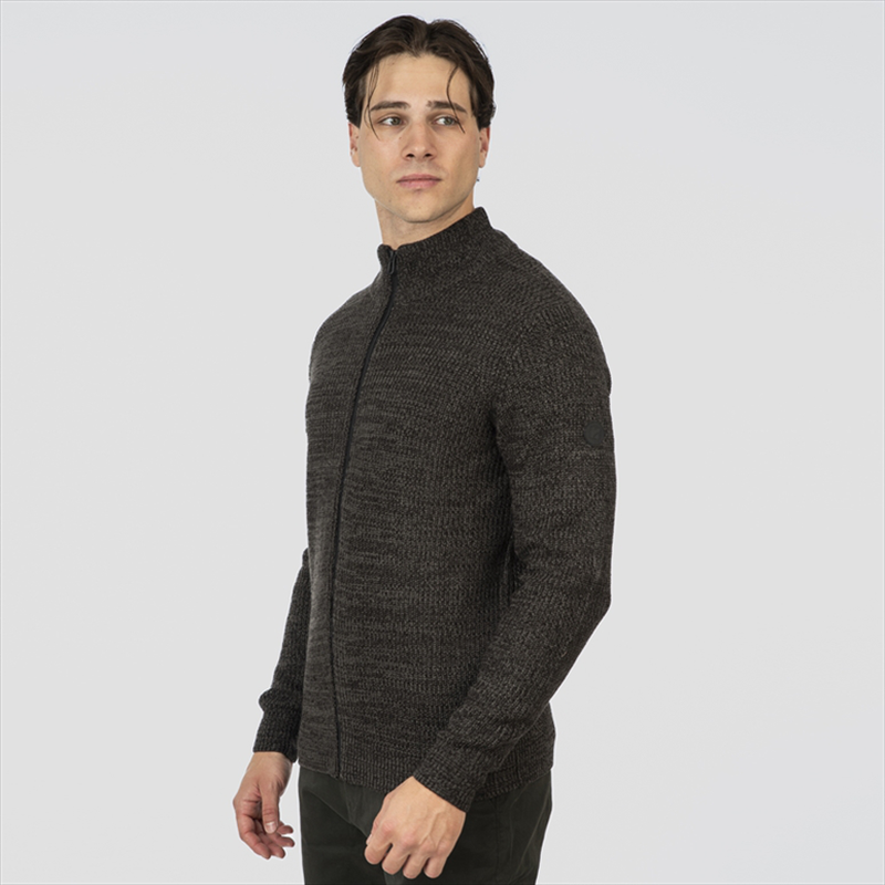 High neck knitwear cardigan-null