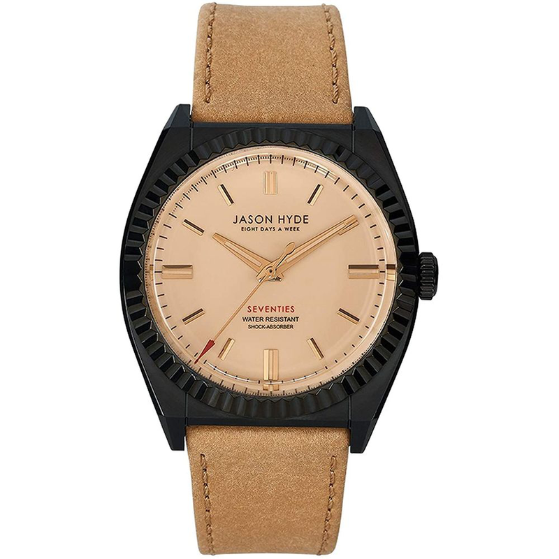 Brown paper dress watch-null