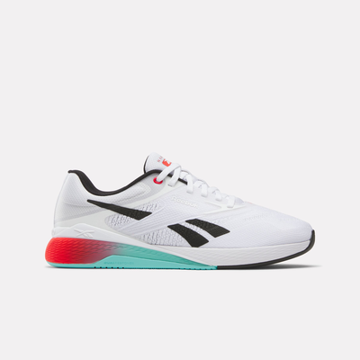 Reebok men's nano x5, White/black, medium