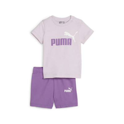 Puma minicats logo lab baby girl infant toddler graphic set grape mist 845839-59