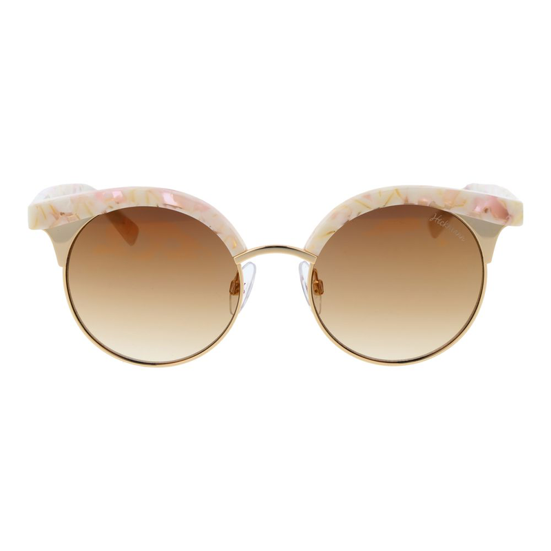 Beige metal sunglasses-null