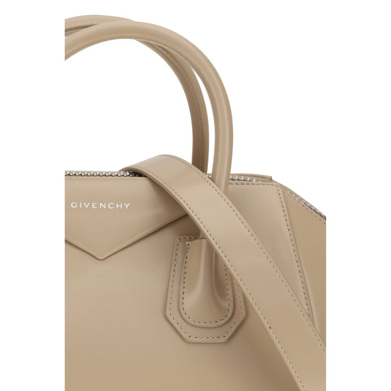Beige calf leather bos taurus handbag-null