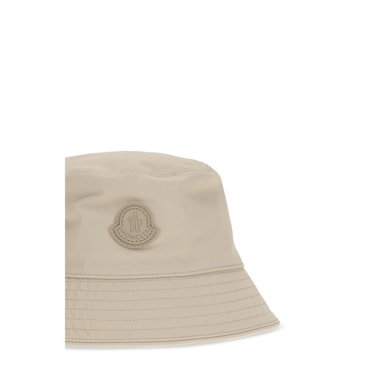 Beige cotton bucket hat-null