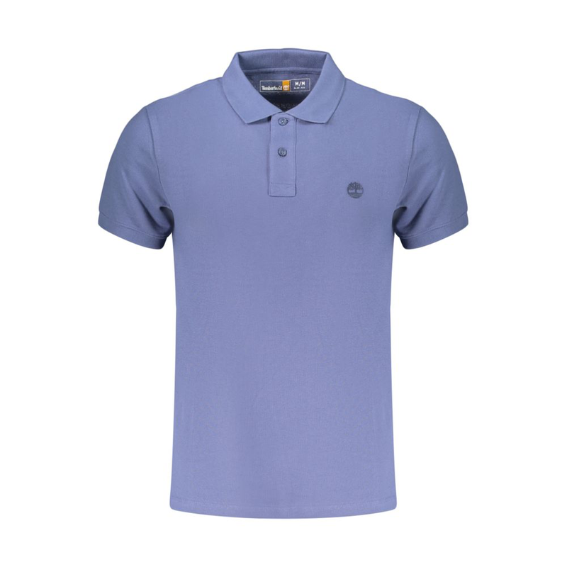 Blue cotton men polo-null