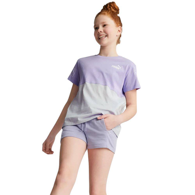 Power cat hugh-waist girls shorts