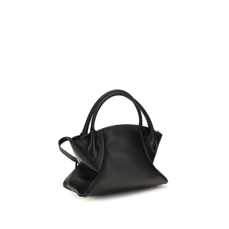 Black calf leather bos taurus handbag-null