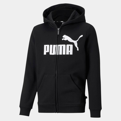 Boys essentials big logo zip hoodie