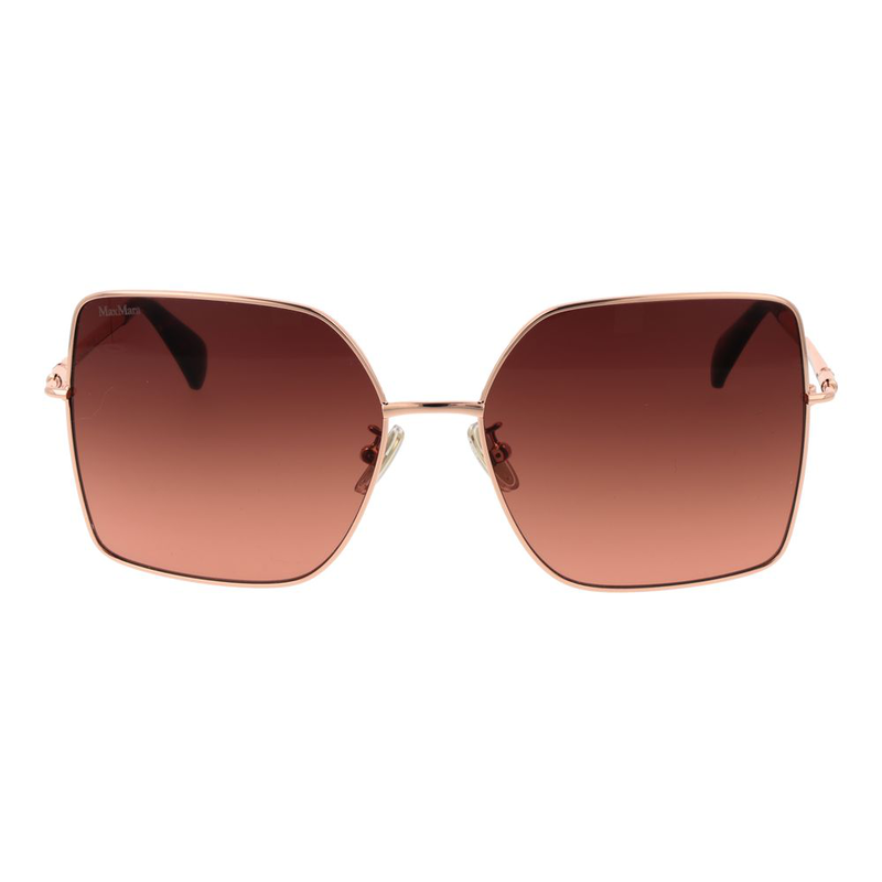 Rose gold metal sunglasses-null