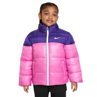 Nike colorblock puffer jacket, Pink, medium