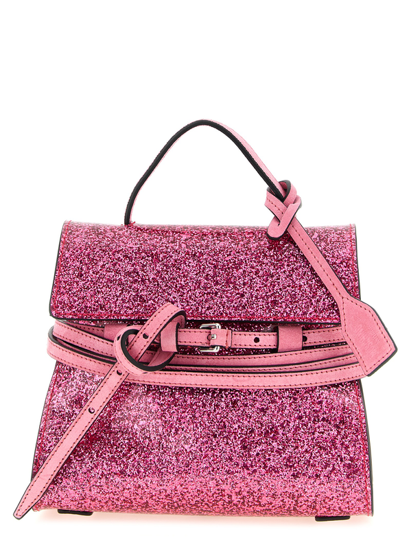 Multicolor leather handbag-null