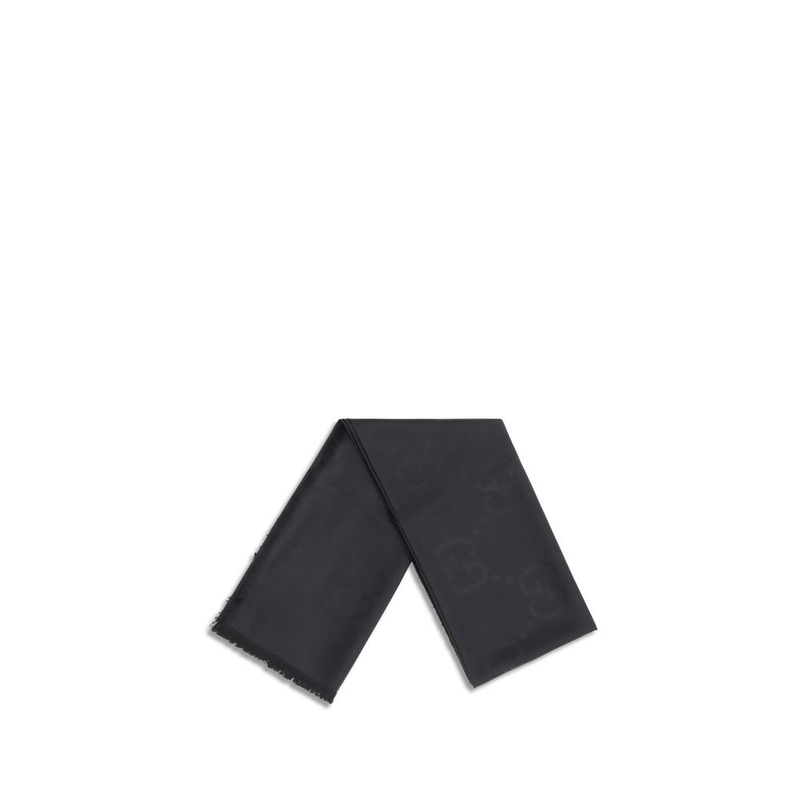 Black wool oves aries scarf-null