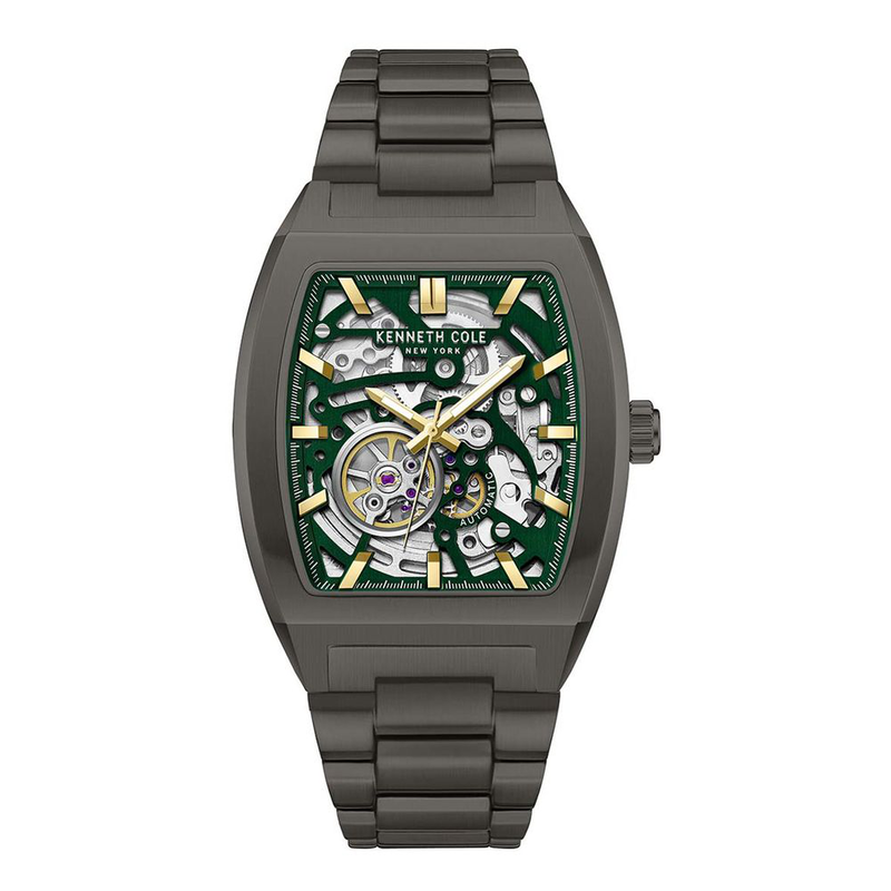 Black stainless steel dress watch-null