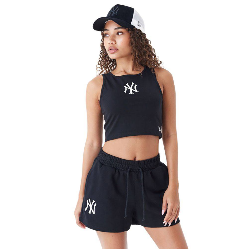 York yankees womens mlb lifestyle crop tank top-null