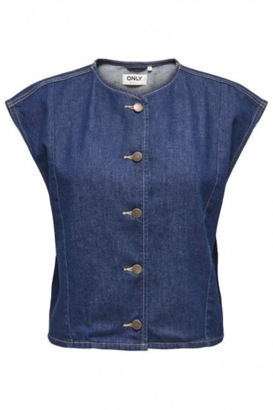 Only sadie denim vest-null
