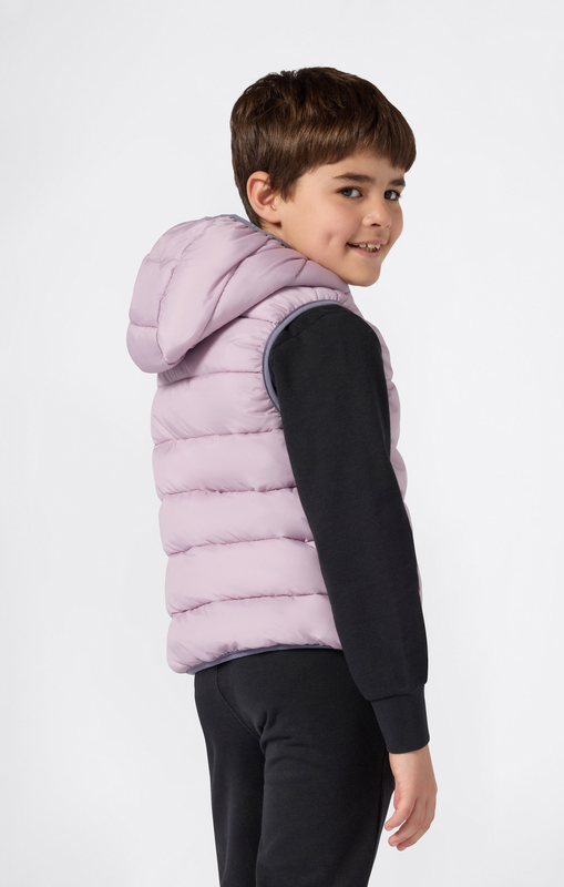 Champion girl's hooded full zip vest-null