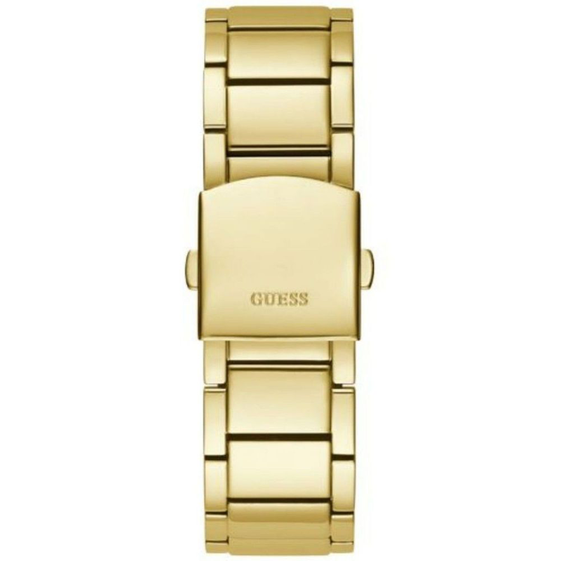 Gold stainless steel dress watch-null