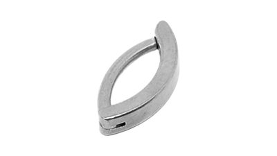 Surgical steel navel silver, , medium