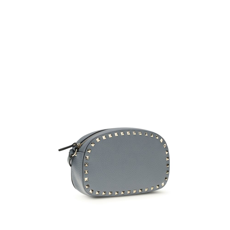 Blue calf leather bos taurus shoulder bag-null