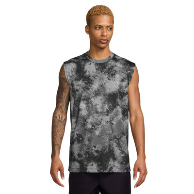 Nike sportswear Dri-FIT rigd sleeve-less aop camo, Black / Camo, medium