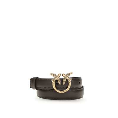 Brown calf leather bos taurus regular belt, Brown, medium